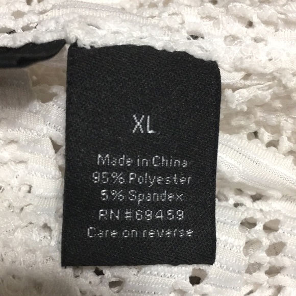 Apt -9 swim cover up, empire waist with a drawstring. Size XL - Picture 3 of 6